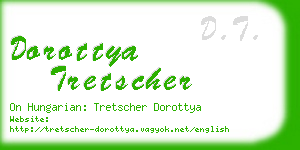 dorottya tretscher business card